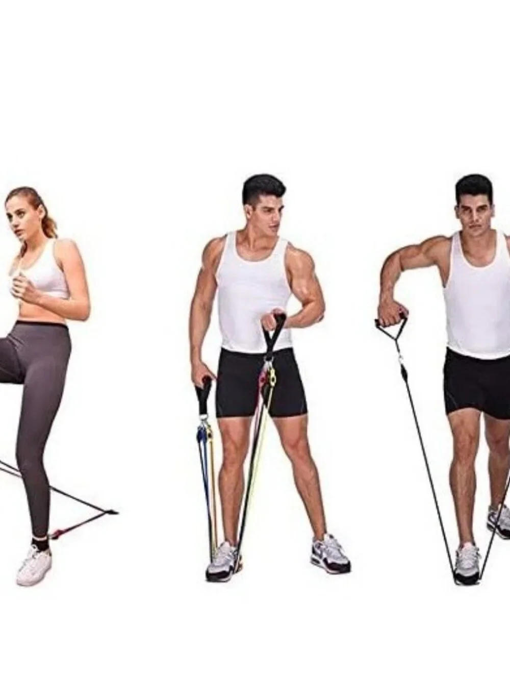 NEW Resistance Training Bands 11 Piece Set Home Workout Physical Therapy Yoga Pi